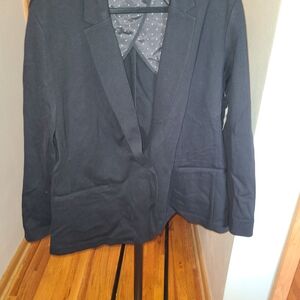 Old Navy Black Women's Notch-Lapel Blazer